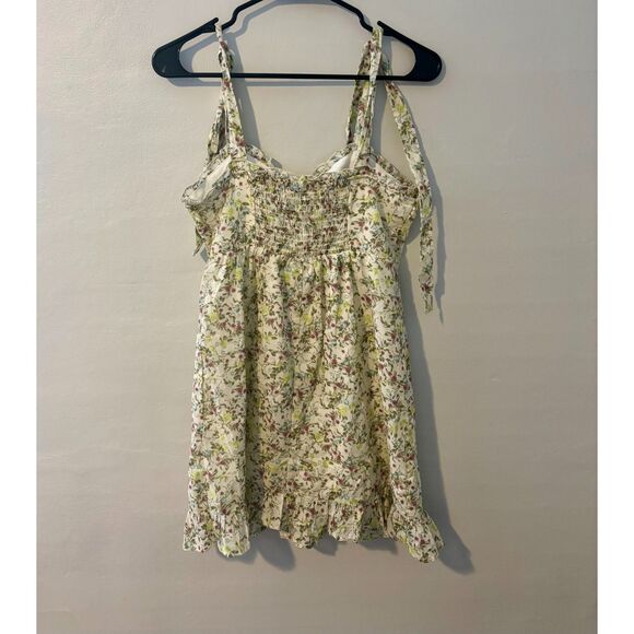Wild Fable Women's Floral Smocked Sundress – Size Small – Adjustable Tie Straps - Picture 2 of 3